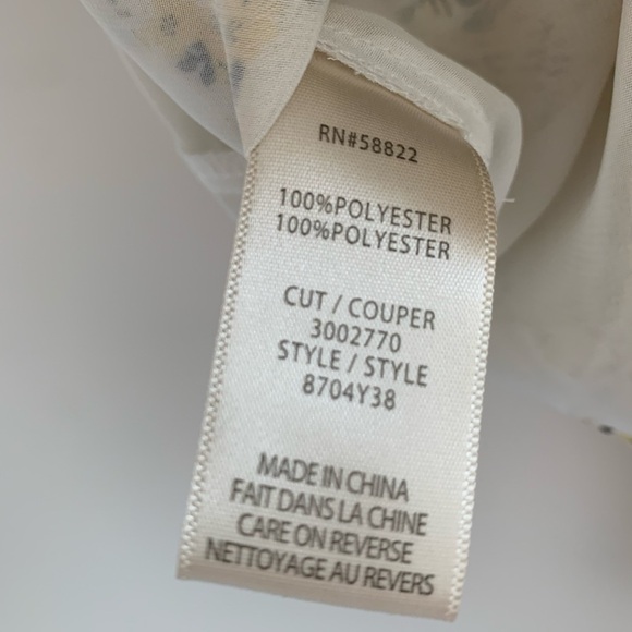 Max Studio Yellow Floral Sleeveless blouse, Small, NWT - Picture 6 of 6